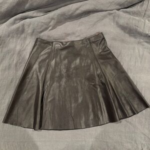 Spanx Leather-Look Stretch Skirt